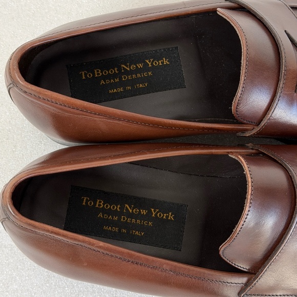 Too Boot New York Adam Derrick Leather Penny Loafers Men's Size 9.5 - Picture 7 of 8